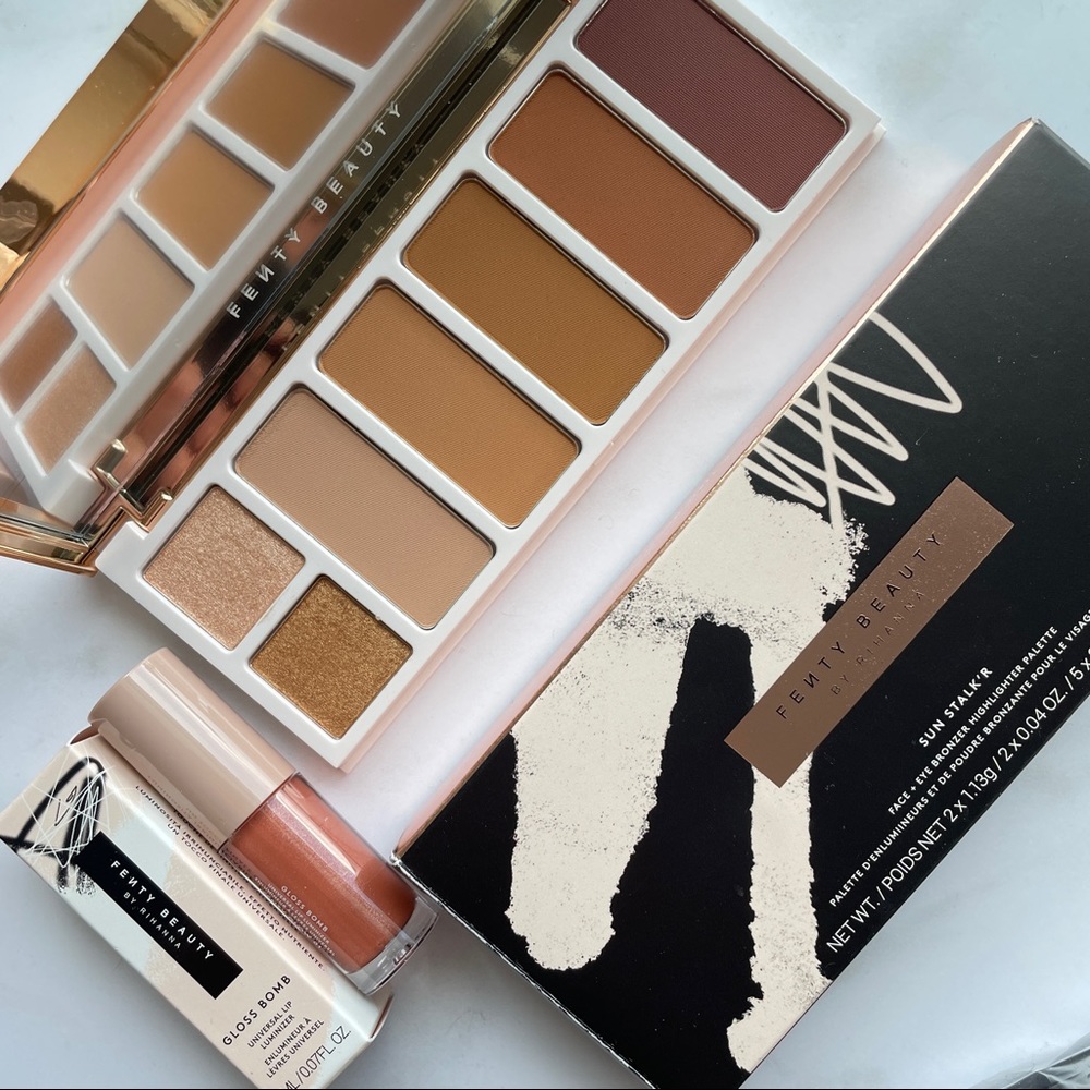 Fenty Beauty Sun Stalk'R Face + Eye Bronzer & Highlighter Palette + BONUSES
